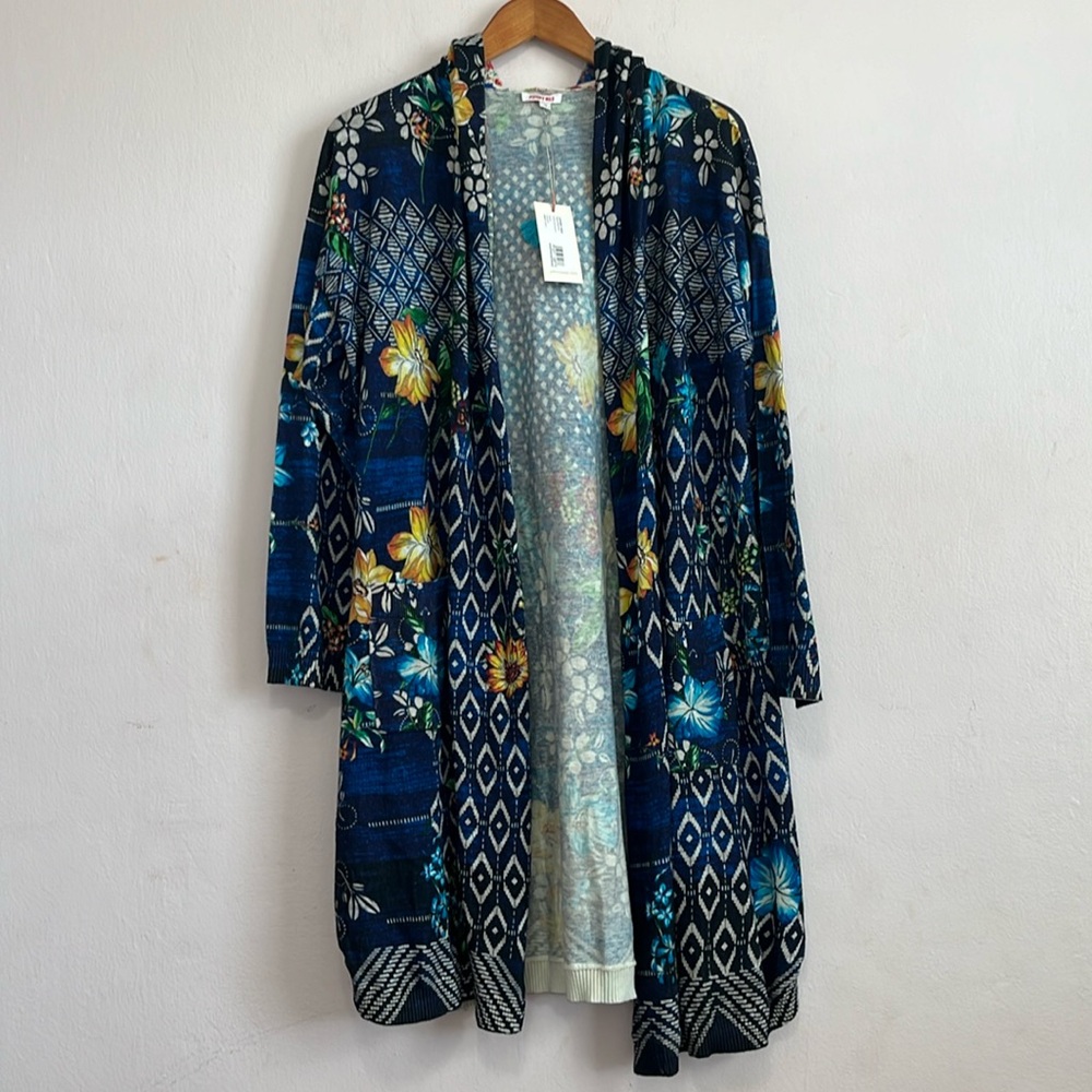 NWT Johnny Was CIAGA Long Hooded Duster